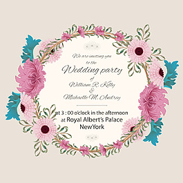 結婚花圈邀請函