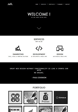 黑白搭配CSS網站