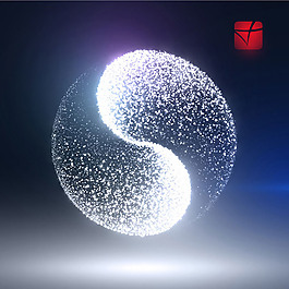 炫動的光點矢量素材