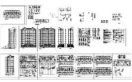 住宅樓建施圖cad