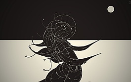 黑白線條