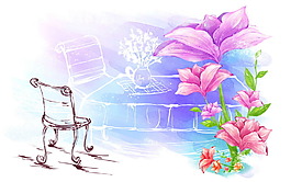 椅子花紋