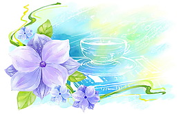 紫色花朵