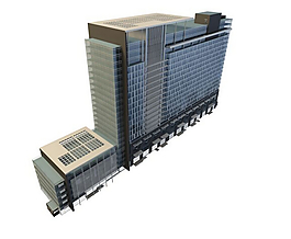 現(xiàn)代辦公樓3d模型