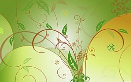 綠色花紋設(shè)計