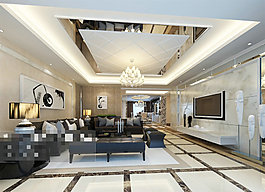 家居效果3D模型素材