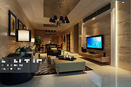 室內(nèi)布局設(shè)計(jì)3D模型素材