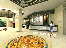 公司企業(yè)前臺模型