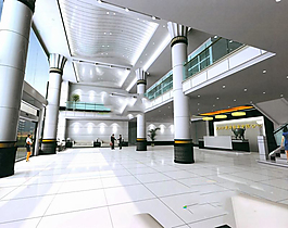公司大廳模型