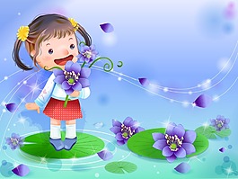 荷葉小女孩
