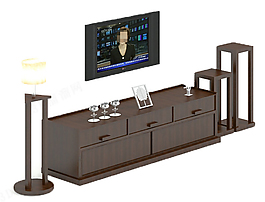 茶幾組合3d模型