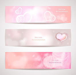 精美情人節Banners素材