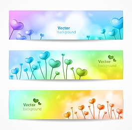 精美情人節Banners素材