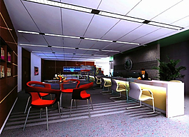 營業廳大堂模型