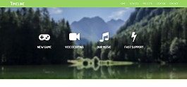 綠色css3響應(yīng)式科技app