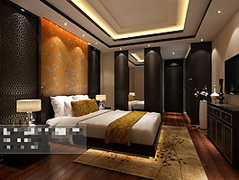 臥室設(shè)計(jì)3D模型素材