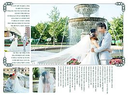 婚紗寫真多人psd模板