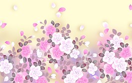 日式花朵背景