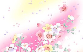 日式花朵花紋背景