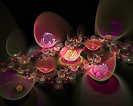 夢幻光線花朵