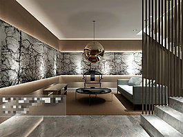 廳房場(chǎng)景3Ｄ模型素材