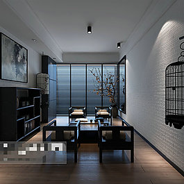 客廳展示3Ｄ模型素材