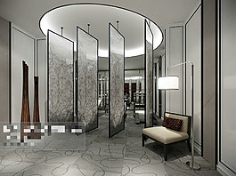 廳房場(chǎng)景3Ｄ模型素材