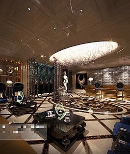 大廳前臺效果展示3Ｄ模型素材