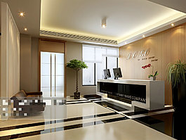 豪華大廳場景3Ｄ模型素材