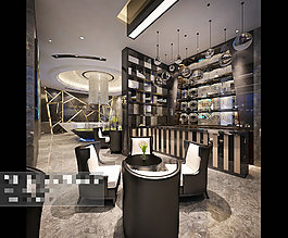 華麗大廳展示3Ｄ模型素材