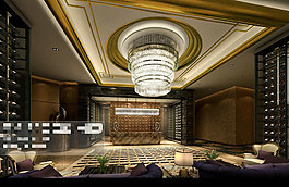 華麗大廳3Ｄ模型素材