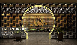大廳場(chǎng)景3Ｄ模型素材