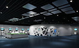 展厅空间设计元素3Ｄ模型素材