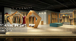 展厅空间素材3Ｄ模型素材