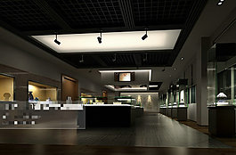 展廳場景3Ｄ模型素材