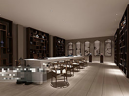 展廳空間室內(nèi)場(chǎng)景3Ｄ模型素材