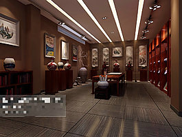 展廳設(shè)計(jì)場(chǎng)景素材3Ｄ模型素材