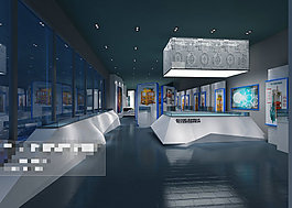 展廳空間場景設(shè)計3Ｄ模型素材