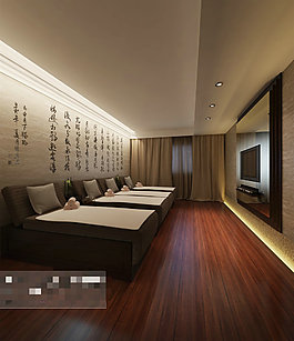 室內(nèi)走廊3Ｄ模型素材