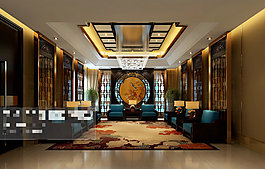 辦公會議場景3Ｄ模型素材