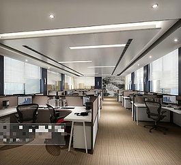 辦公會議場景模板3Ｄ模型素材