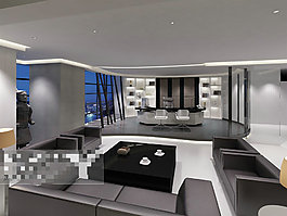 辦公會議場景設計素材3Ｄ模型素材