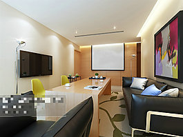辦公室模板3Ｄ模型素材