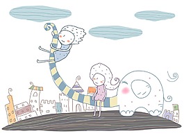 大象插畫