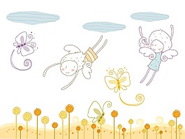 蝴蝶插畫