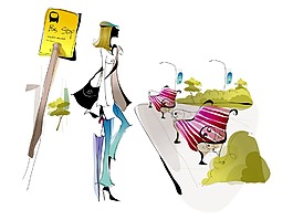 椅子插畫