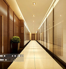 走廊布景3Ｄ模型素材