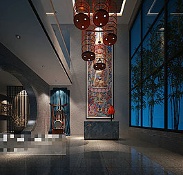 室內(nèi)裝修場(chǎng)景3Ｄ模型素材
