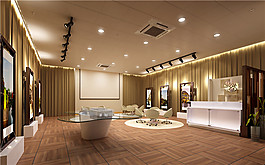 客廳展示3Ｄ模型素材