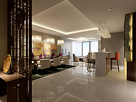 豪華場(chǎng)景3D模型素材